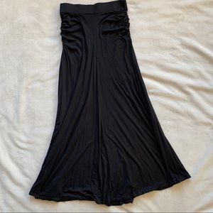 Black Strapless Swing Dress